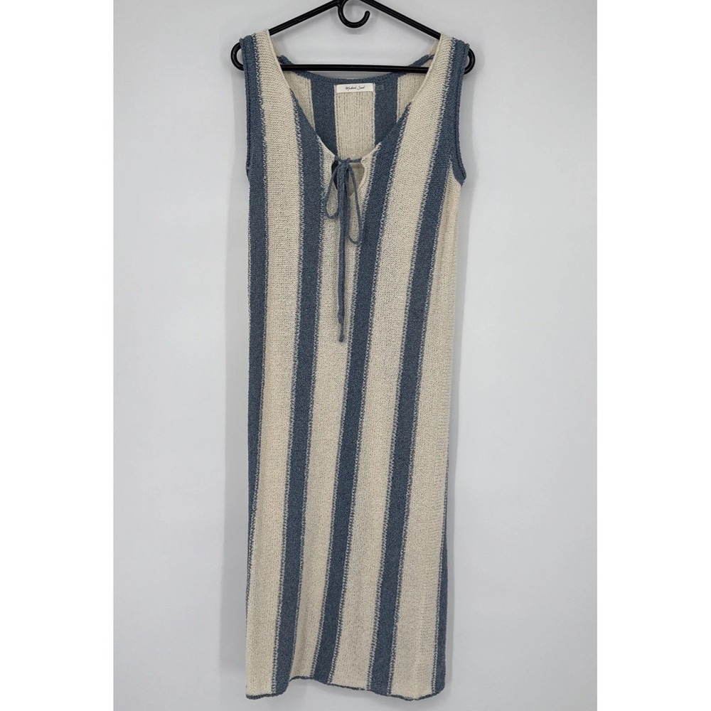 NWOT Mustard Seed Striped Sleeveless Knit Dress Beach Boho Anthropologie Small